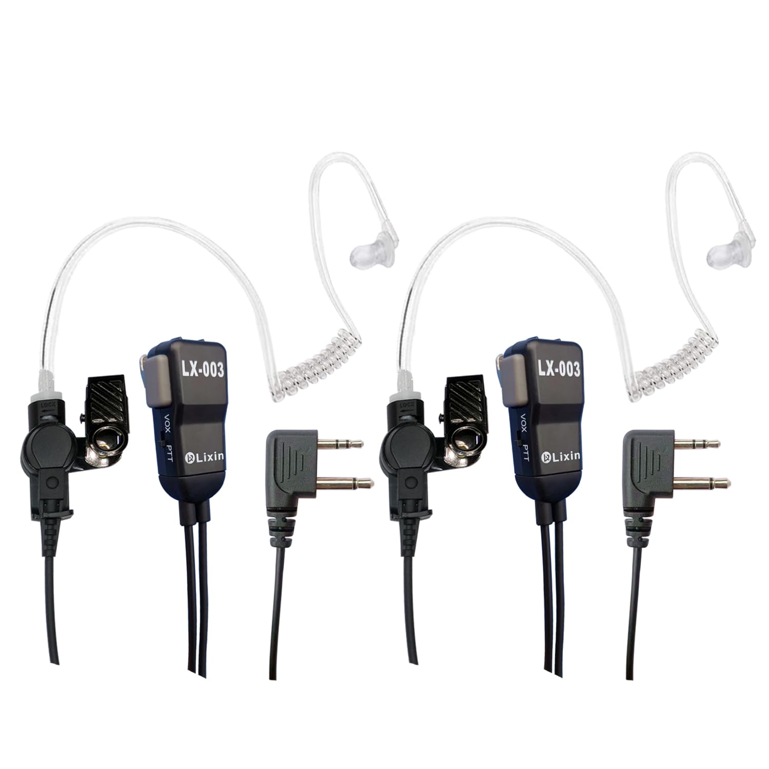 Lixin Two Way Radio Earpiece, Walkie Talkie Headset,Transparent Security HeadphonesCompatible Midland AVPH3,for Midland Walkie Talkie with PTT/VOX -