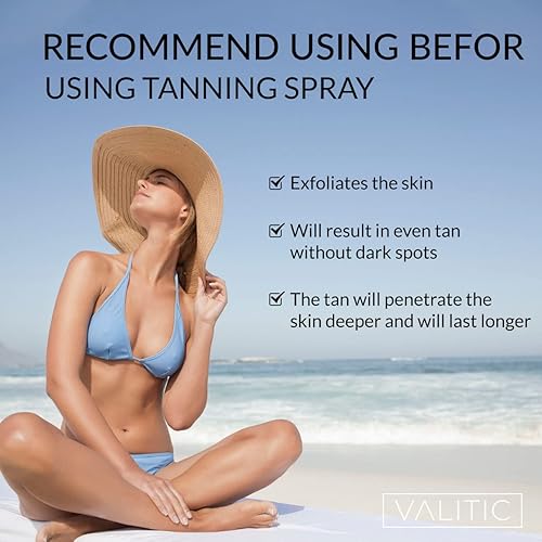 Miniatura 5 de Valitic Guantes exfoliantes  Exfoliante corporal para uso en la ducha o el baño  Removedor de piel muerta corporal y cara  Estilo coreano Exfoliante