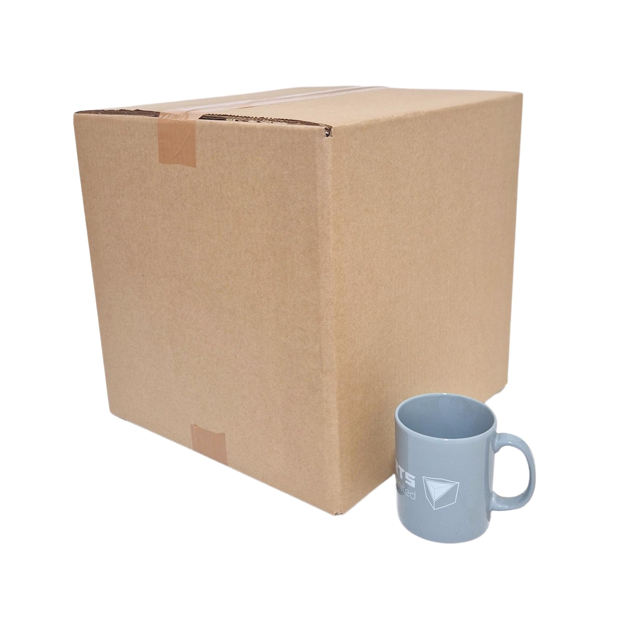 W.E. Roberts Large Postal Strong Double Wall Cardboard Brown Shipping Boxes - Durable Storage and Packing Boxes for Moving Shipping and Organizing (Pack of 15 Boxes) (30.5cm x 30.5cm x 30.5cm)