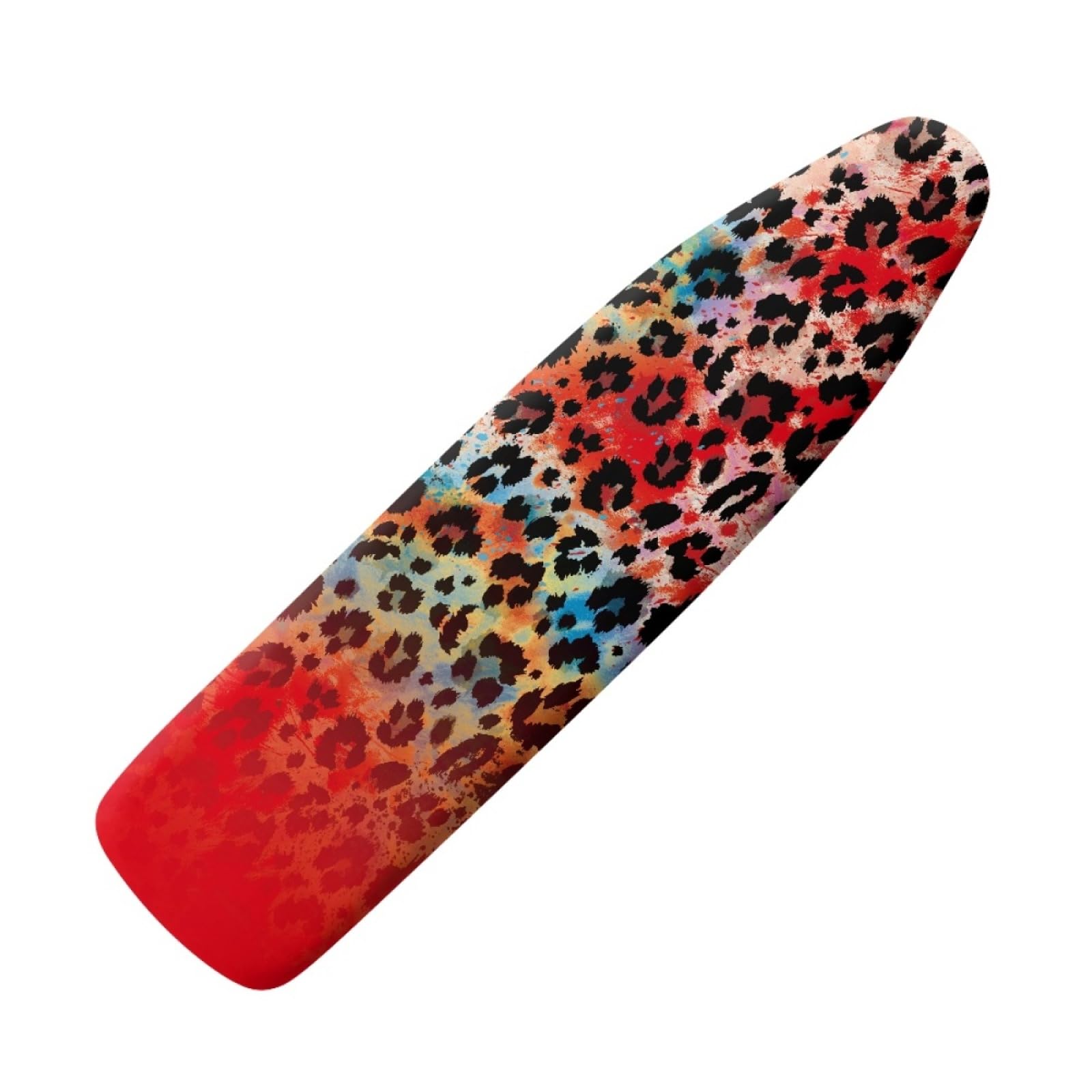 Ironing Board Covers 135 x 45 Red Black Graffiti Iron Board Covers and Pad Thick Resist Scorching and Staining Thick Easy Fit Iron Cover Adjustable Elastic Rope Ironing Boards Cover 135x45cm