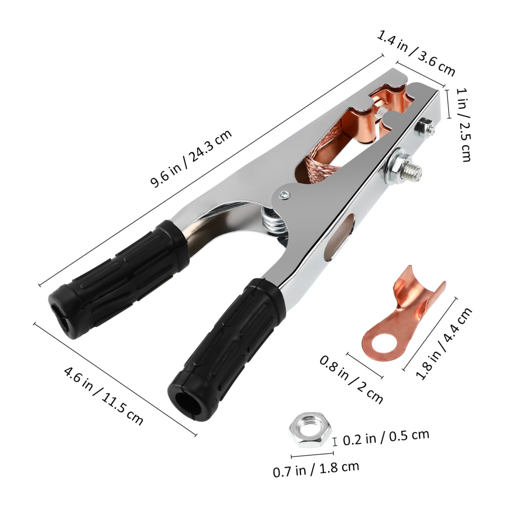 HOLIDYOYO Welding Machine Ground Clamp User-friendly Welder Grounding Clamp Safety Features