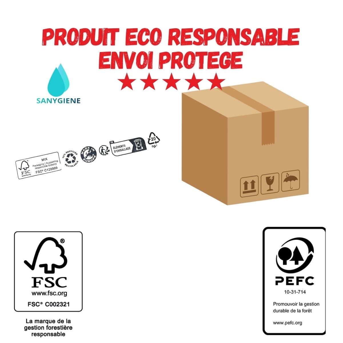 Kit de cubiertos de madera 4 en 1 desechables | Lote de 100 bolsas Kraft individuales | Tenedor, cuchillo, cuchara, toalla | Madera de abedul | Sin sabor ni olor | 100% Eco Responsable