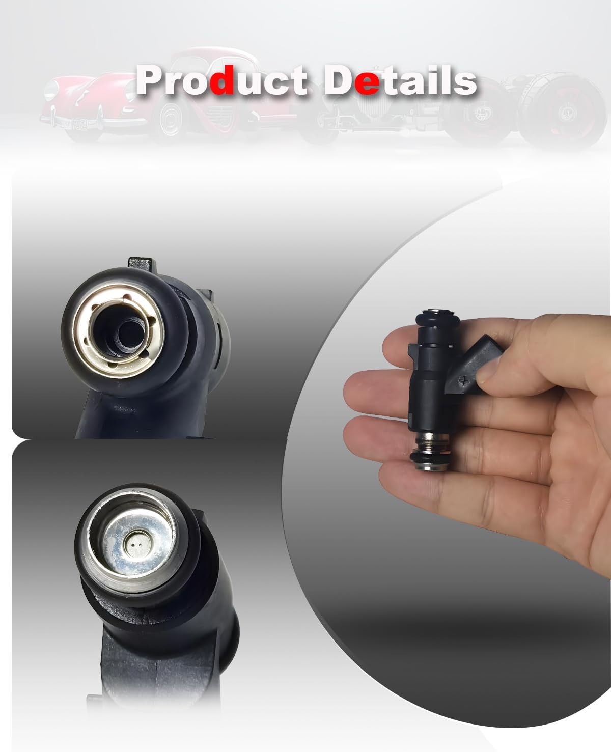 2-Pack Fuel Injector Compatible with Harley Davidson 2007-2017 Blackline/Breakout/Cross Bones/Deluxe, Dyna Fat Bob/Low Rider/Street Bob/Super Glide/Switchback/Wide Glide, Fat Boy/Rocker/Softail