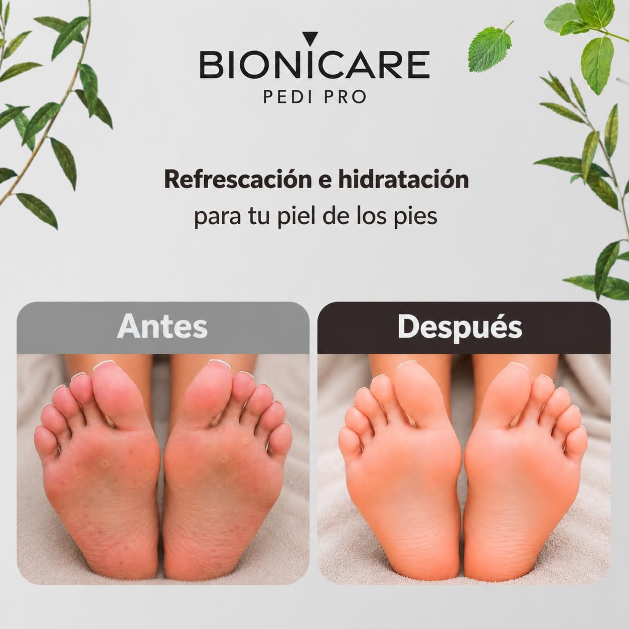 Spray Ambientador para Pies, Aroma a Menta, 8x250 ml