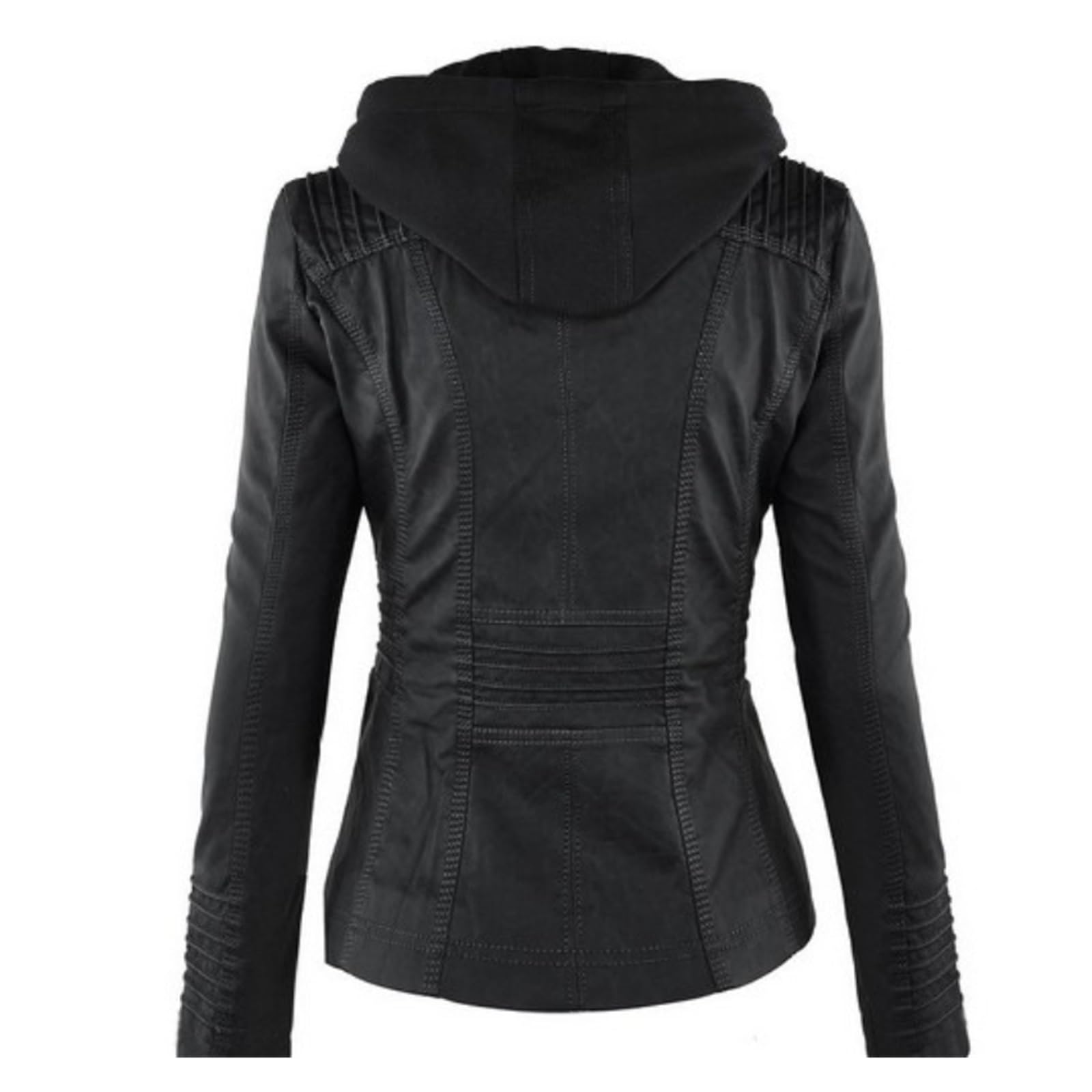 Chaqueta Cuero Mujer Faux Leather Jacket Women Basic Coat Female Winter Motorcycle Para salir