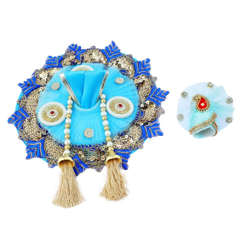 Vestido Laddu Gopal Poshak para Estatua de Dios Bal Gopal
