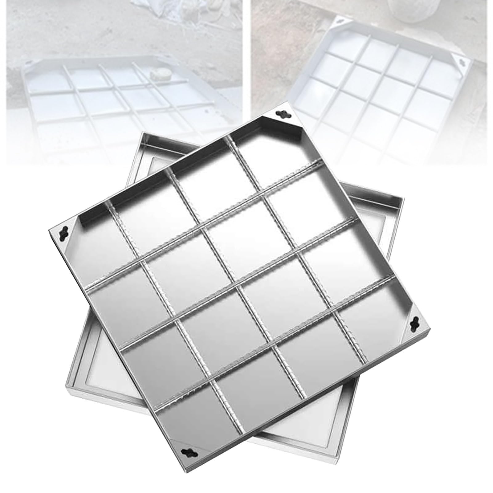 GJMSSMY Invisible Manhole Cover Flush Design for Seamless Integration& Weather-Resistant Perfect for Patios Gardens Schools and Courtyards.