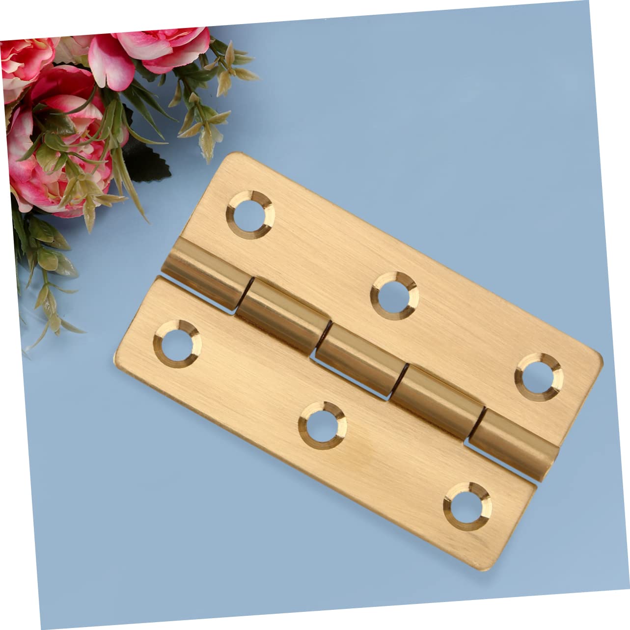 SEWOART 3pcs Furniture Accessory Piano Hinge Bookcase Small Hinge 45x27mm Silver