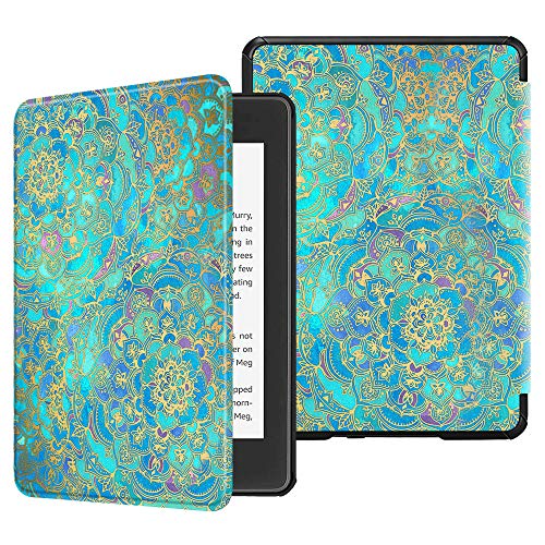 Image of Fintie Slimshell Case for 6 inch Kindle Paperwhite (10th Generation, 2018 Release) - Premium Lightweight PU Leather Cover with Auto Sleep /Wake for Amazon Kindle Paperwhite E-Reader, Shades of Blue
