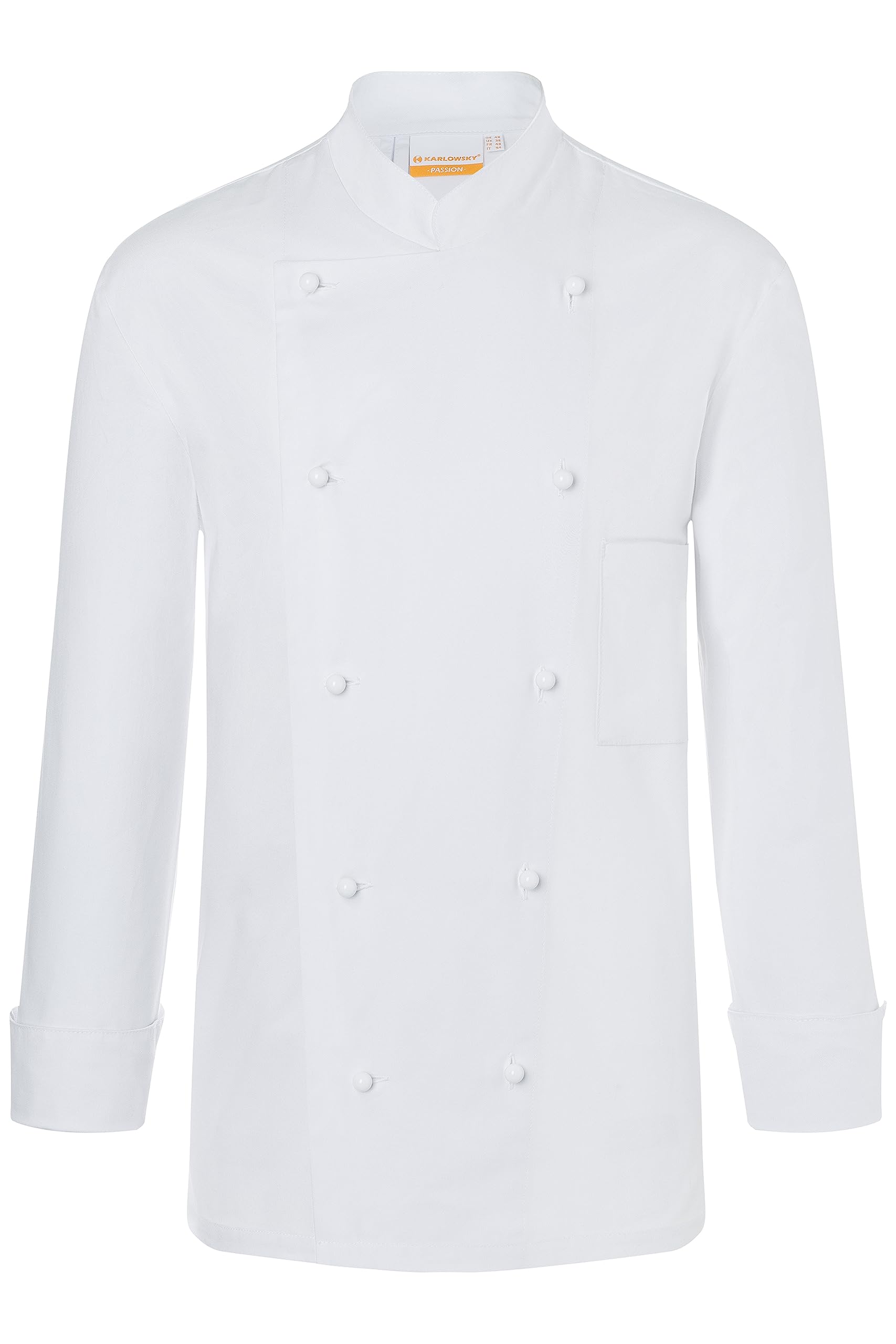 Karlowsky JM 8 PASSION THOMAS - Chaqueta de cocina, 100% algodón, color blanco, talla 62