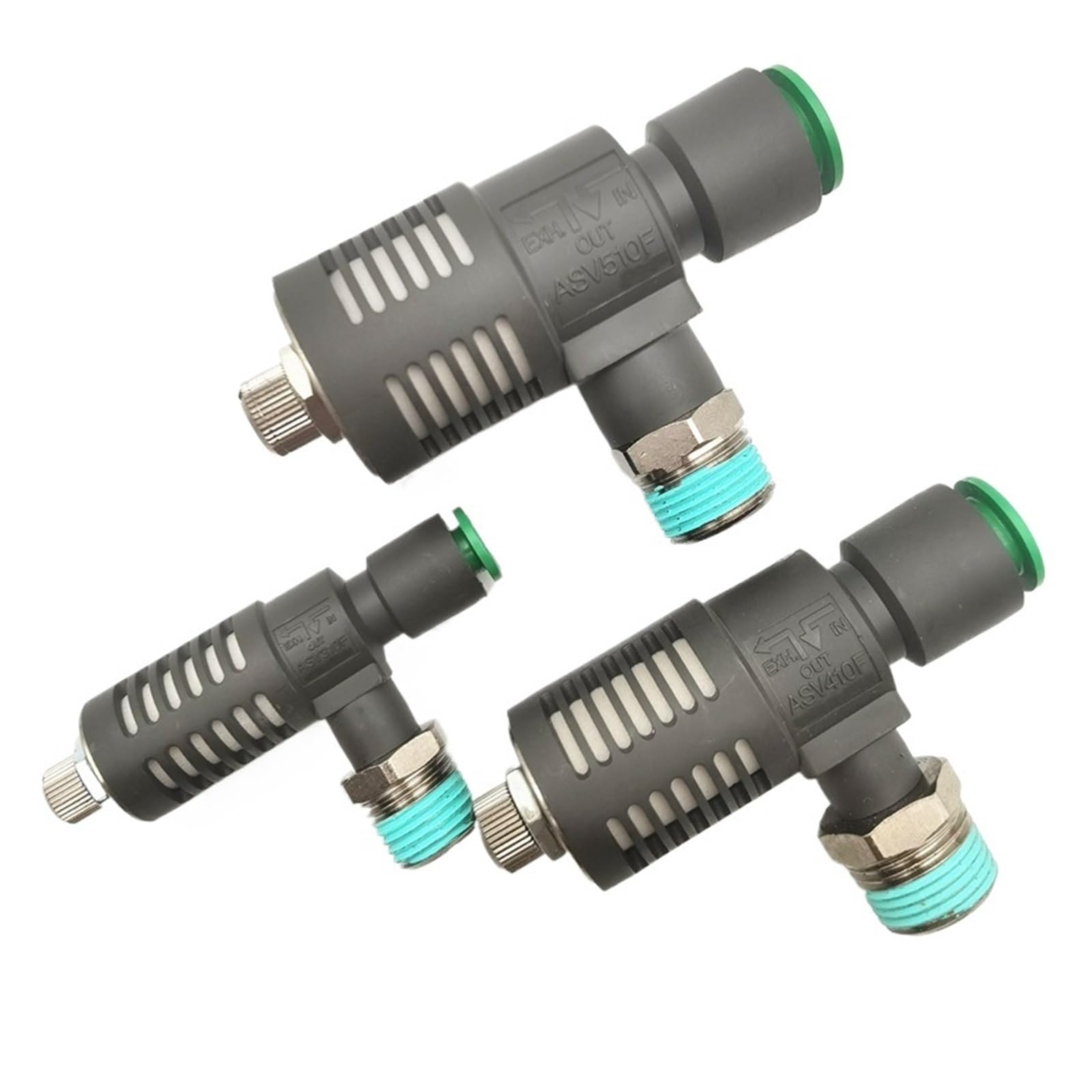 CXDFRSER 1PCS exhaust valve with throttling muffler ASV310F ASV410F ASV510F-01-02-03-04-06S-08S-10S-12S(ASV510F-02-12S)