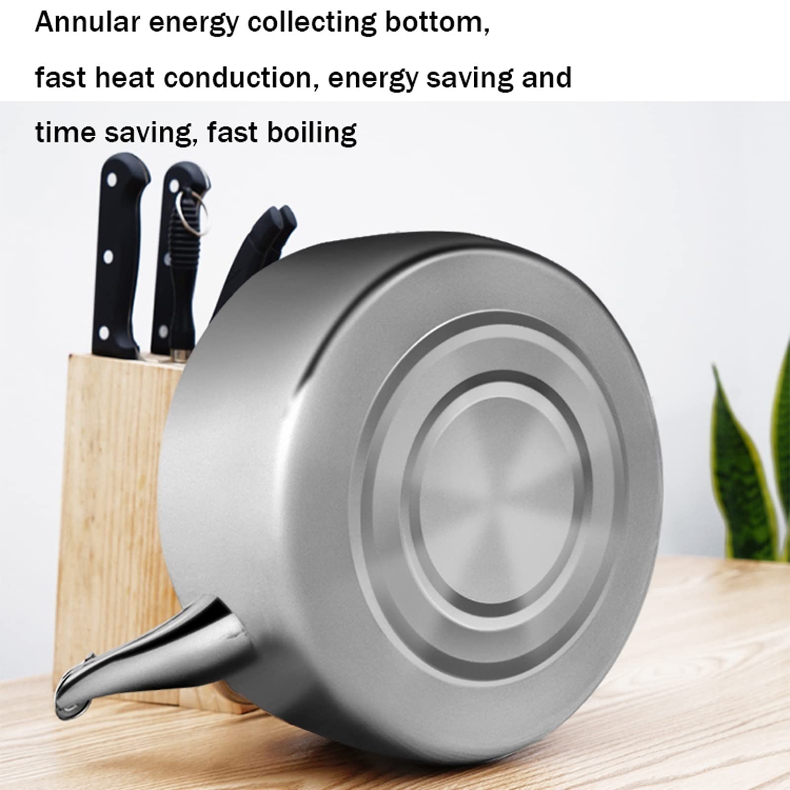 Tovetop Whistling Teakettle Tapot, Eau en Acier Inoxydable Bouilloire Grande capacité de gaz de Bouilloire à Induction à Induction Universelle Kettle Tea Pot Mariage