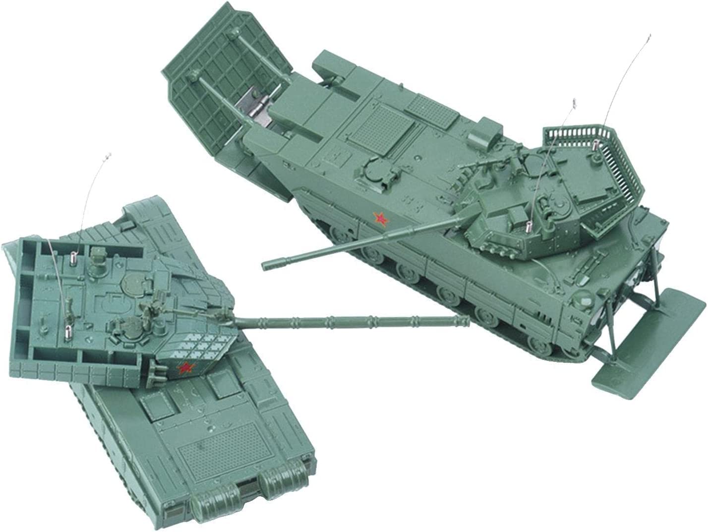 Amazon | HADWAO 2x 1/72 車両モデルセット、模型玩具戦車キット