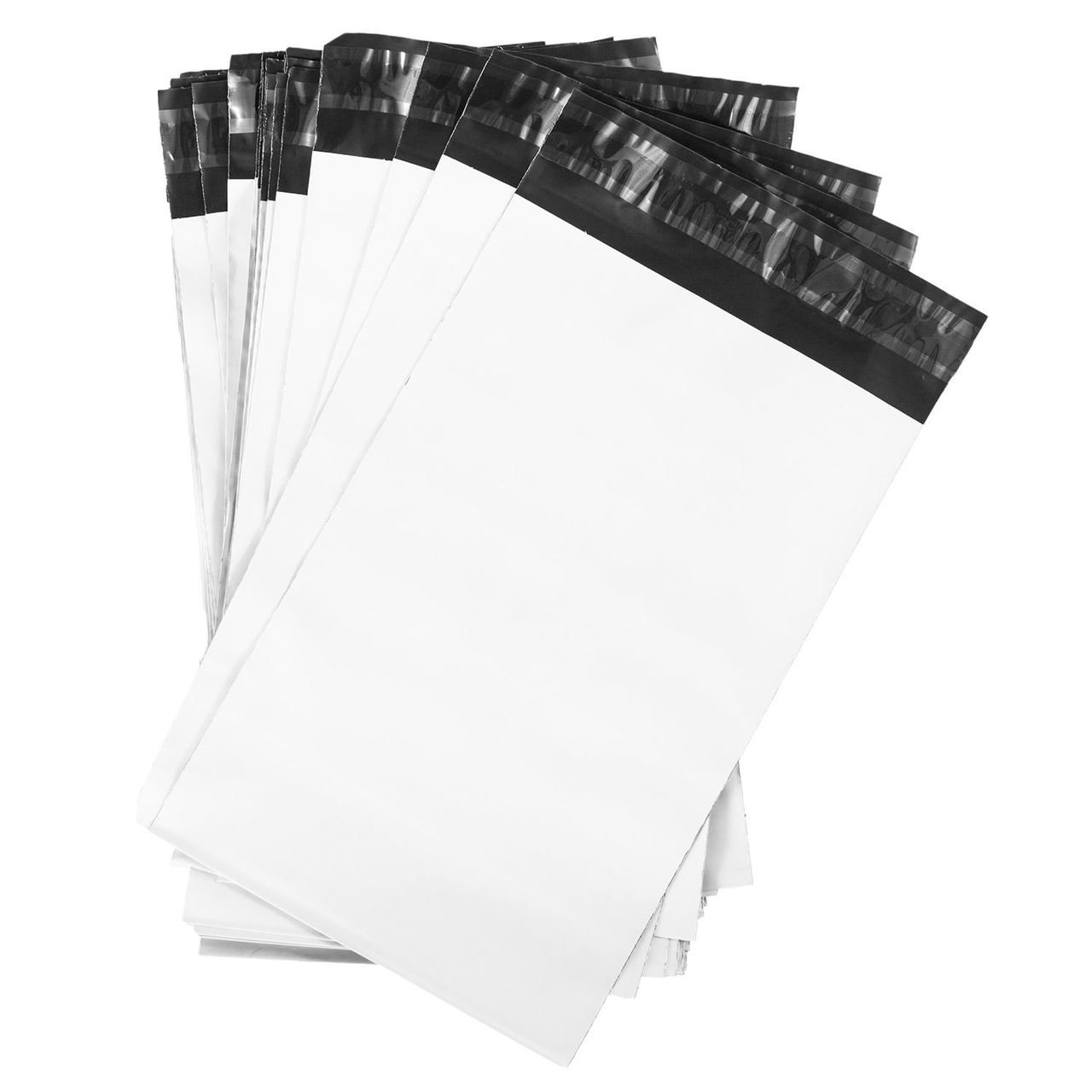 50 x White Premium Virgin Plastic Mailing Postal Bags 10X14" / 254x356mm Mail Post Postage Poly Bag Self Seal