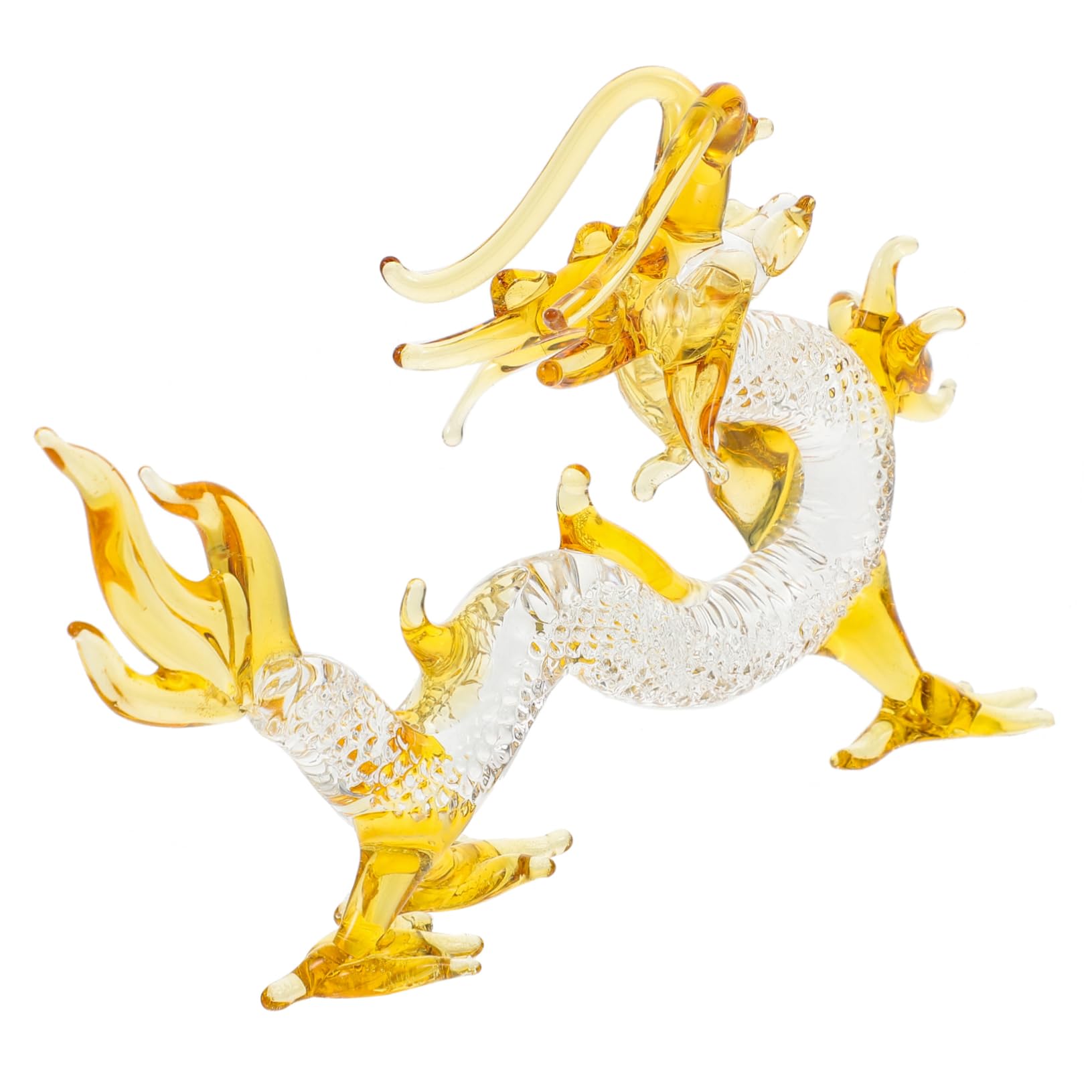 TOPBATHY 3st Kristall-Drachen-Ornamente Schmücken Wohnkultur Kunsthandwerk Statue Hausskulptur Drachenfigur Drachenskulptur Tierornament Sternzeichen Drache Figur Quarz Glas