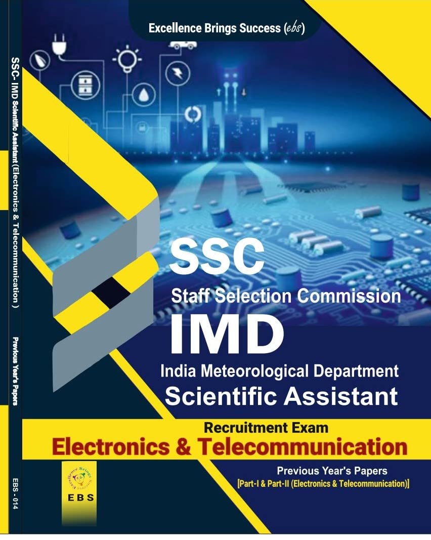 SSC IMD Scientific Assistant ( Electronics & Telecommunication) Previous Year Papers ( Part-I & Part-II ( Electronics & Telecommunication)
