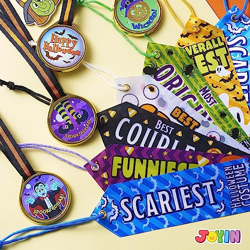Joyin 10973 24 Pcs Halloween Medal Trophies And Trophy Ribbons For Halloween Award Party Celebration And Spooky Contest Rewards thumb #5