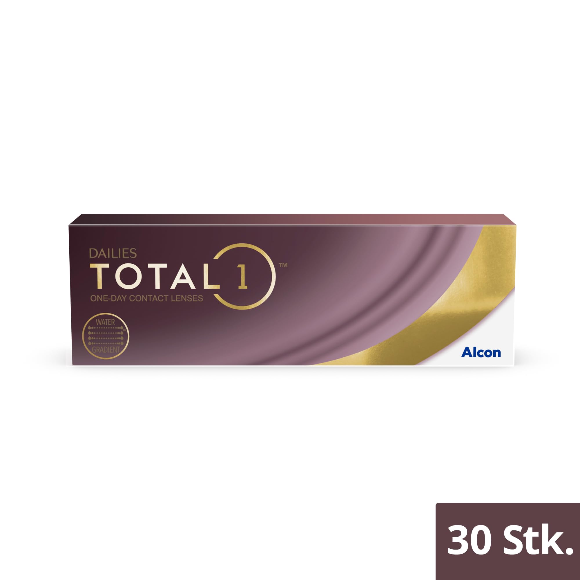 Dailies Total 1 Tagelinsen | weich | 30 Stk | -02.50 dpt | Weiche Tageslinsen, die sich anfühlen wie ein Hauch von Nichts. Mit BC 8.5 mm und DIA 14.1 mm