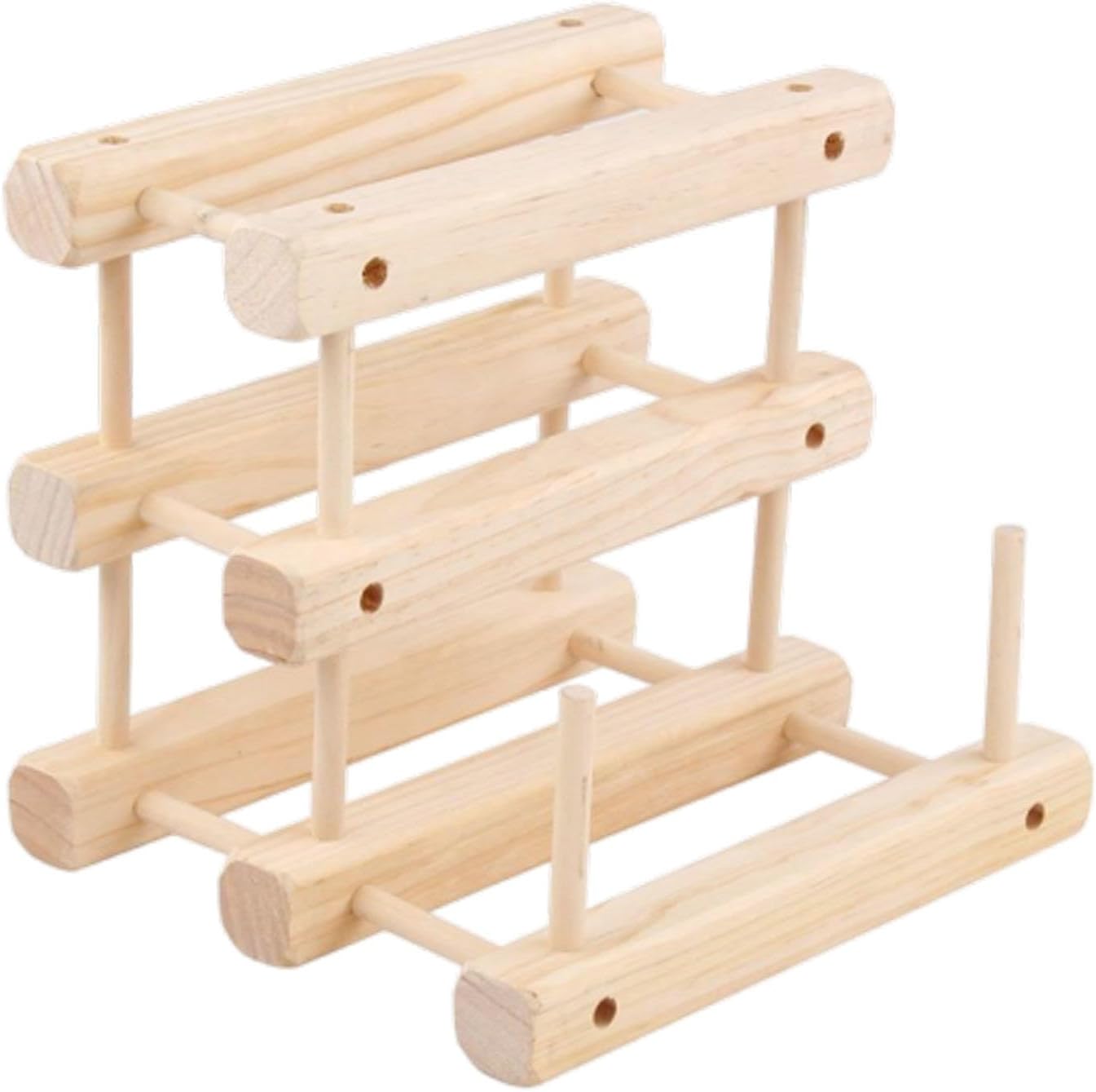 Wine Racks Countertop, Capacity Wine Rack Free Standing Floor, DIY Assembly Wooden Wine Storage Holder Stand Shelf, Wine Bottle Organizer Insert for Cabinet,E