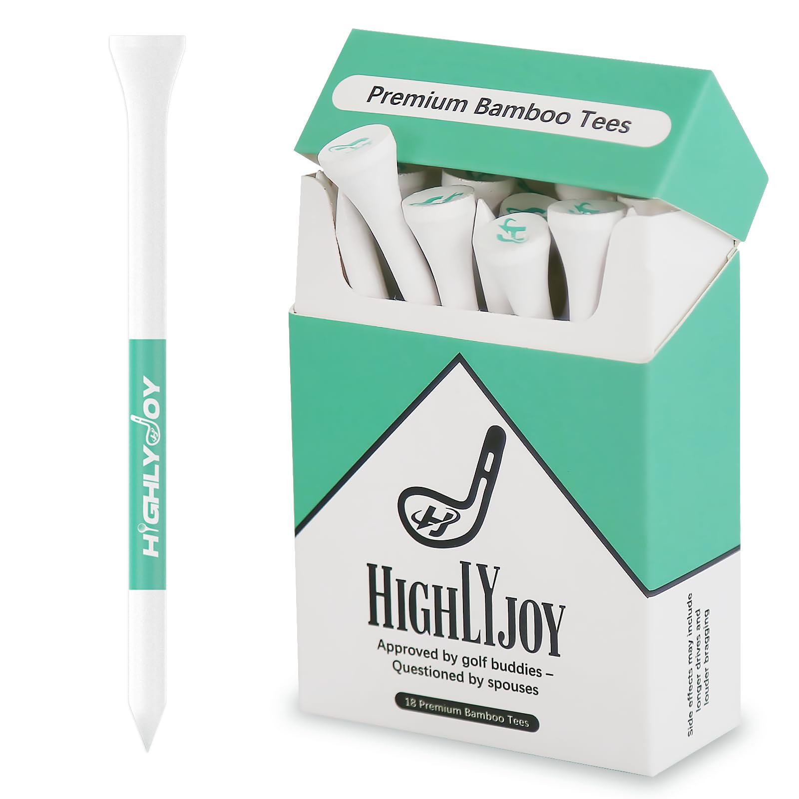 Funny Golf Tees - Golf Accessories for Men - Funny Golf Gifts for Fathers Day & Boyfriend - 18 Pack Premium Golf Tees 3 1/4''- Golf Gag Gift
