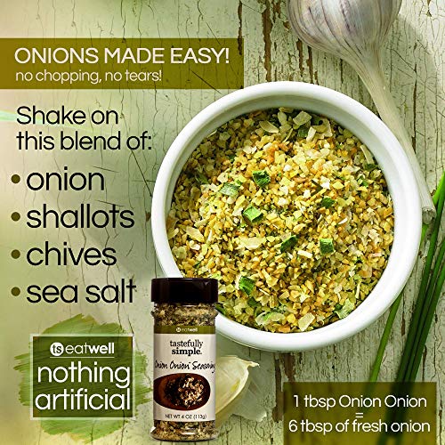 Tastefully Simple Onion Onion Seasoning, 4 Ounce #TOP1