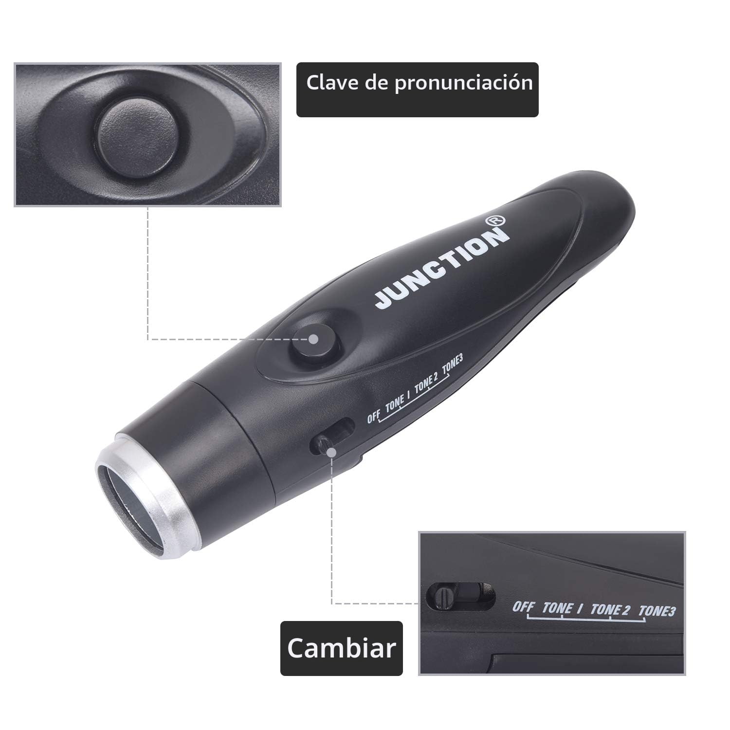 XREXS Silbato Electrónico de Mano con Batería para Deportes, Camping y Emergencia