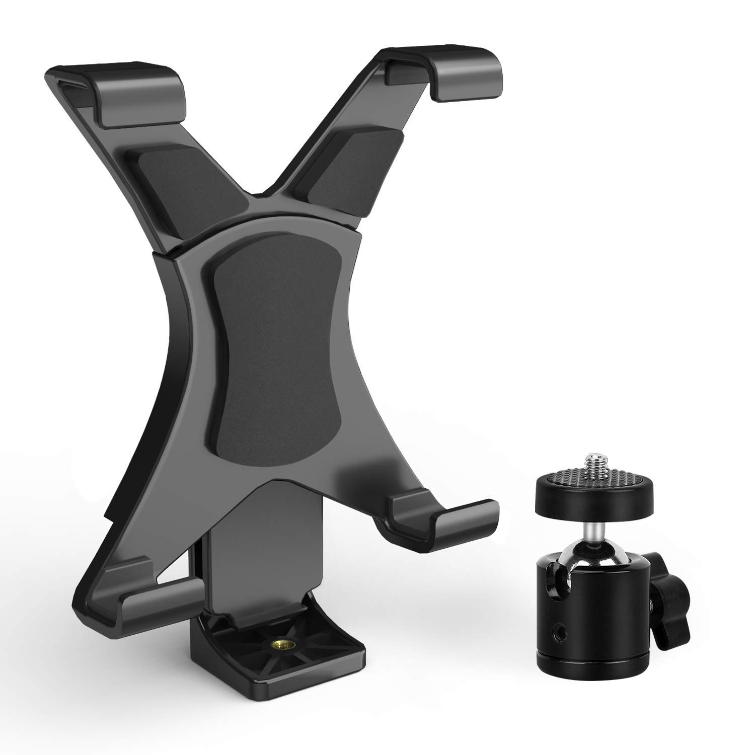 GIRIK Tripod Mount Adapter + 360 Degree Rotatable Ball Head for iPad, iPad Air, iPad Mini, Kindle Fire, Samsung Galaxy Tab, Microsoft Surface, Universal Tablet Clamp Holder for Tripod Monopod Etc (B0992V4CLG) Amazon Price History, Amazon Price Tracker