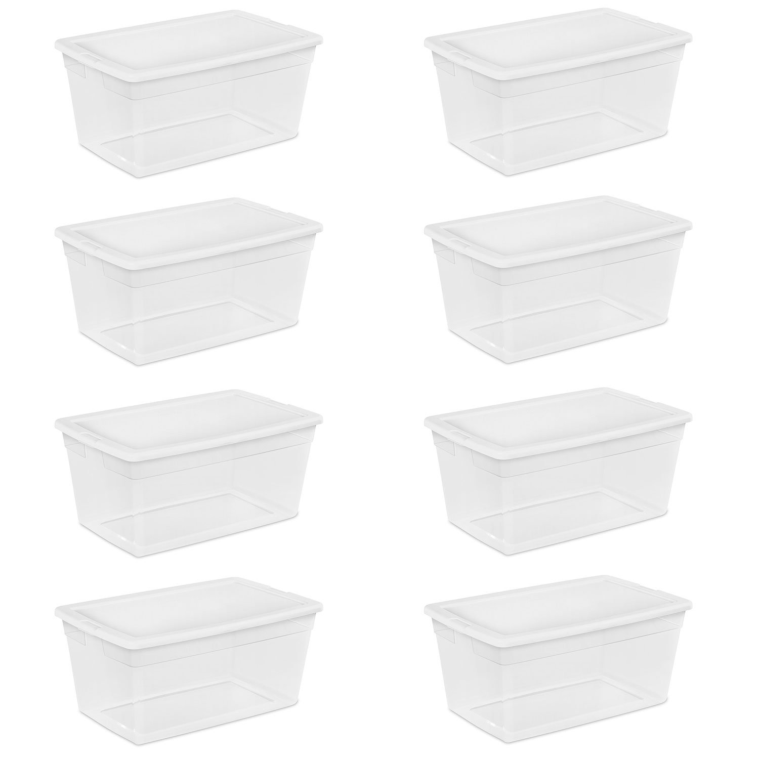 Sterilite 90 Qt. Storage Box Plastic, White