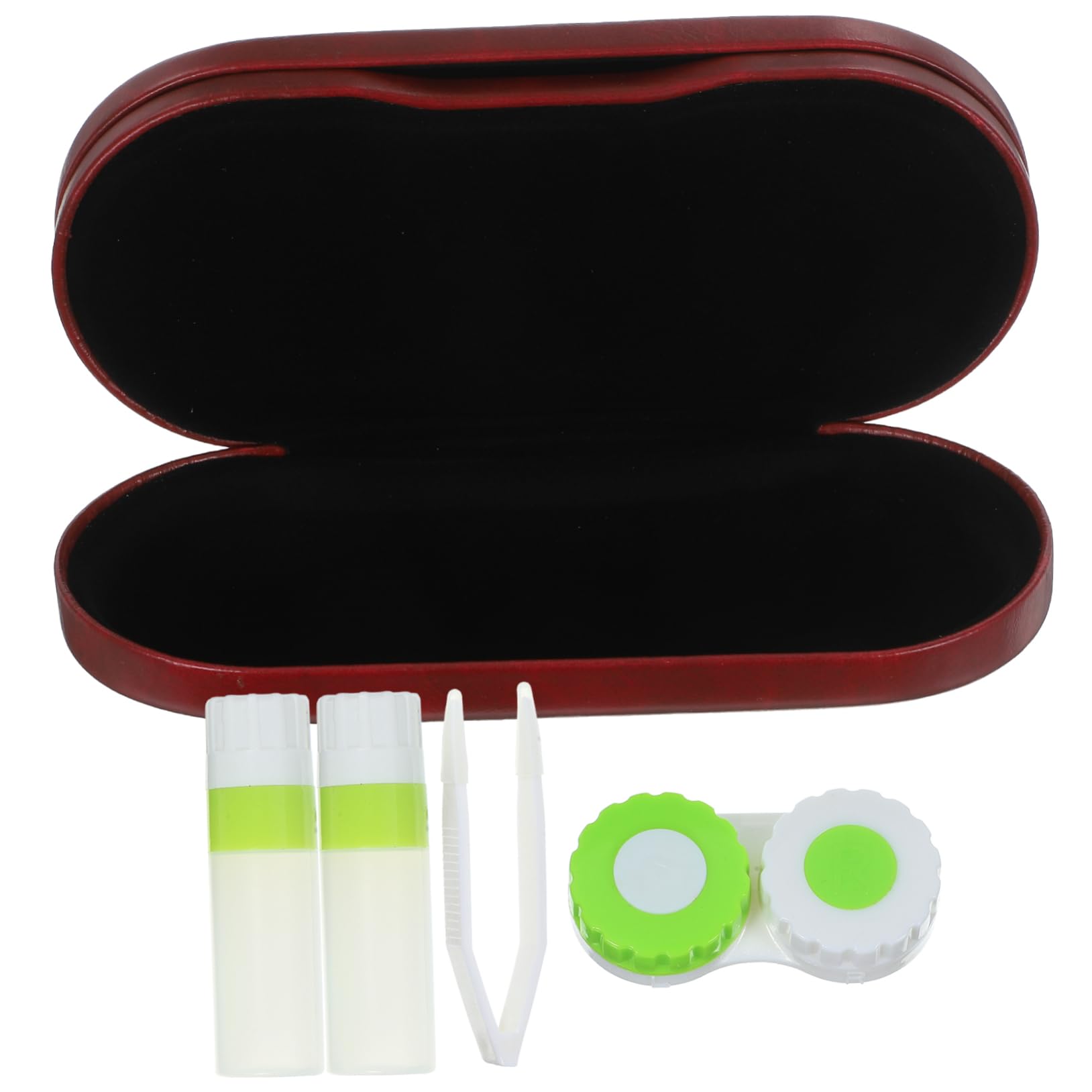 VALICLUD 3 Juegos Estuche De Anteojos Organizador para Llevar Gafas Casos Contenedor De Anteojos Lentes Delicado Estuche para Anteojos Estuches para Gafas Portátiles Rojo Vellón