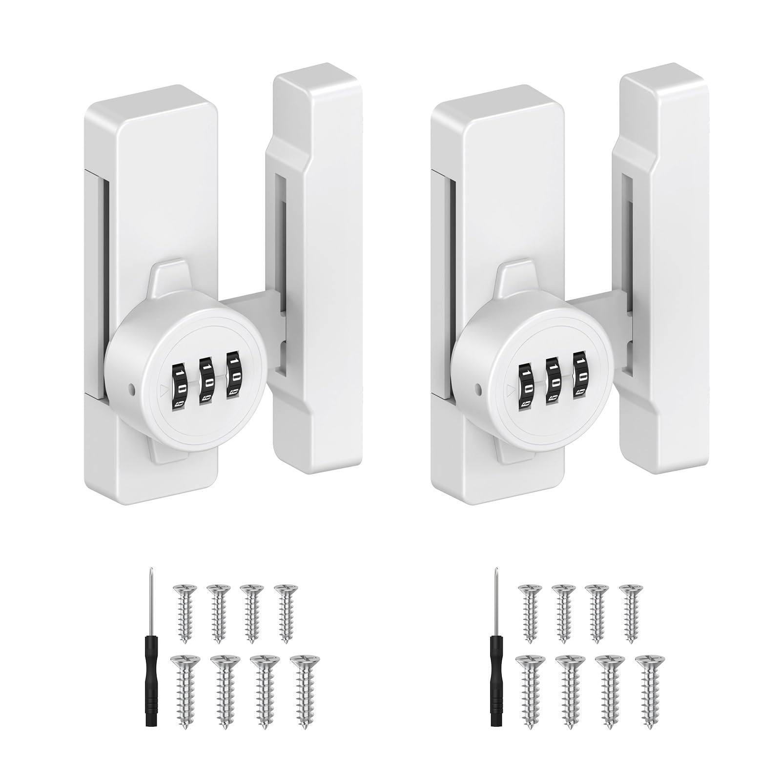 SecureLatch Keyless Barn Door Lock, 90/180 Degree Safety Combination Lock
