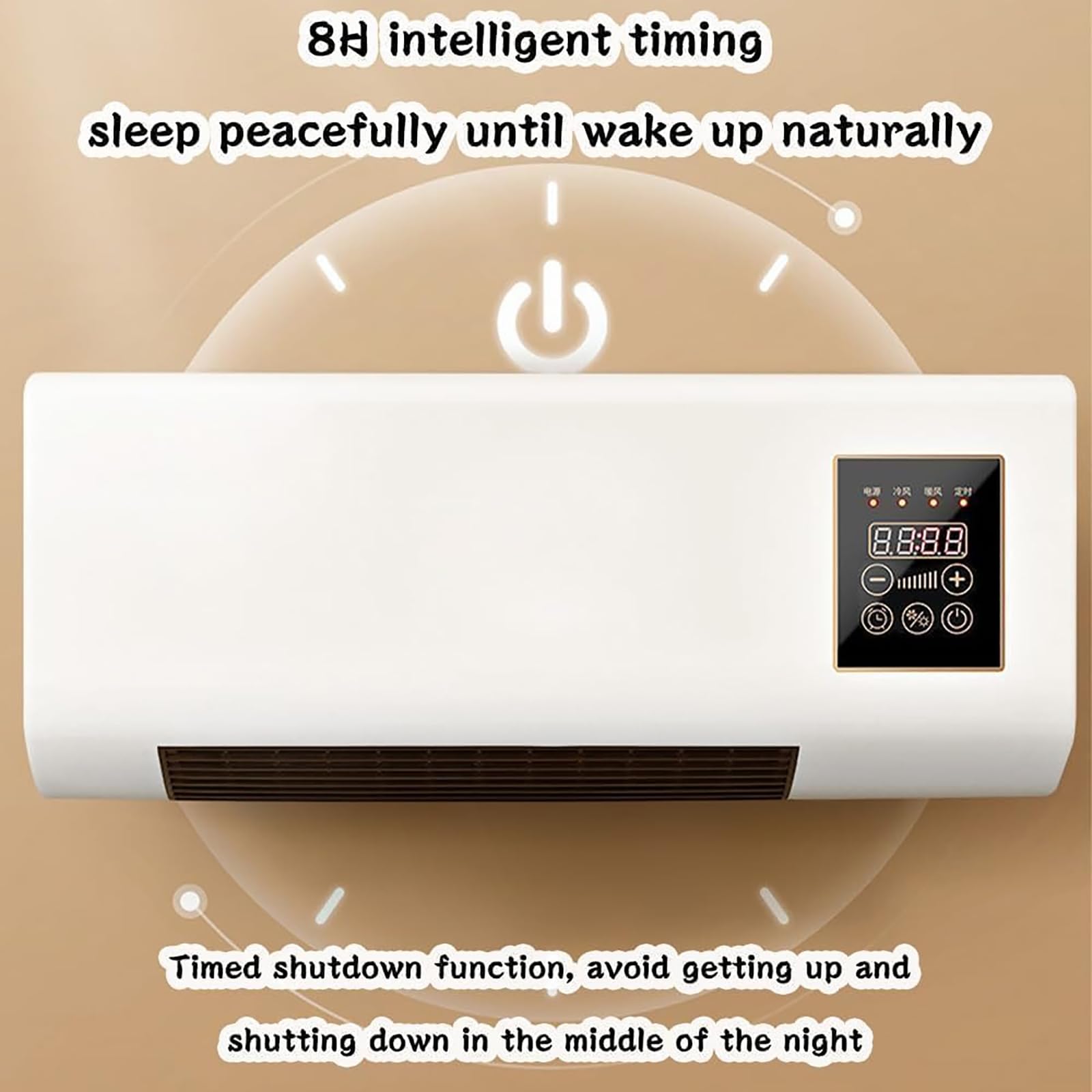 Climatiseur Portable 2000 W pour Tente, Chambre, Salon, Bureau - Température réglable (Chaud/Froid) avec télécommande, minuterie 8 Heures - Unité de climatisation Murale