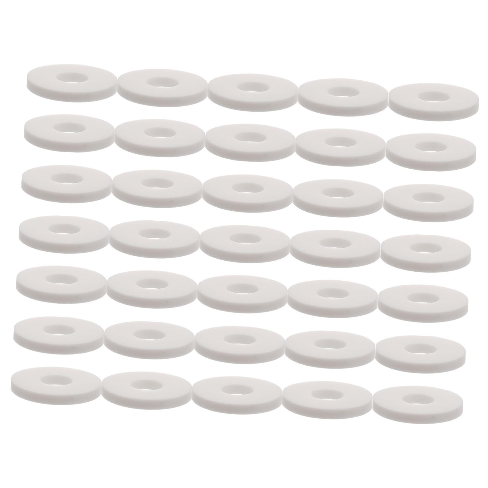 MUELODSIC 30pcs Back Strap Buckle Gasket Strap Locks Strap Anti- Skid Pad Guitar Strap Lock Bass Strap Blocks Guitar Strap Protector Guitar Strap Safety Lock Strap Pads White