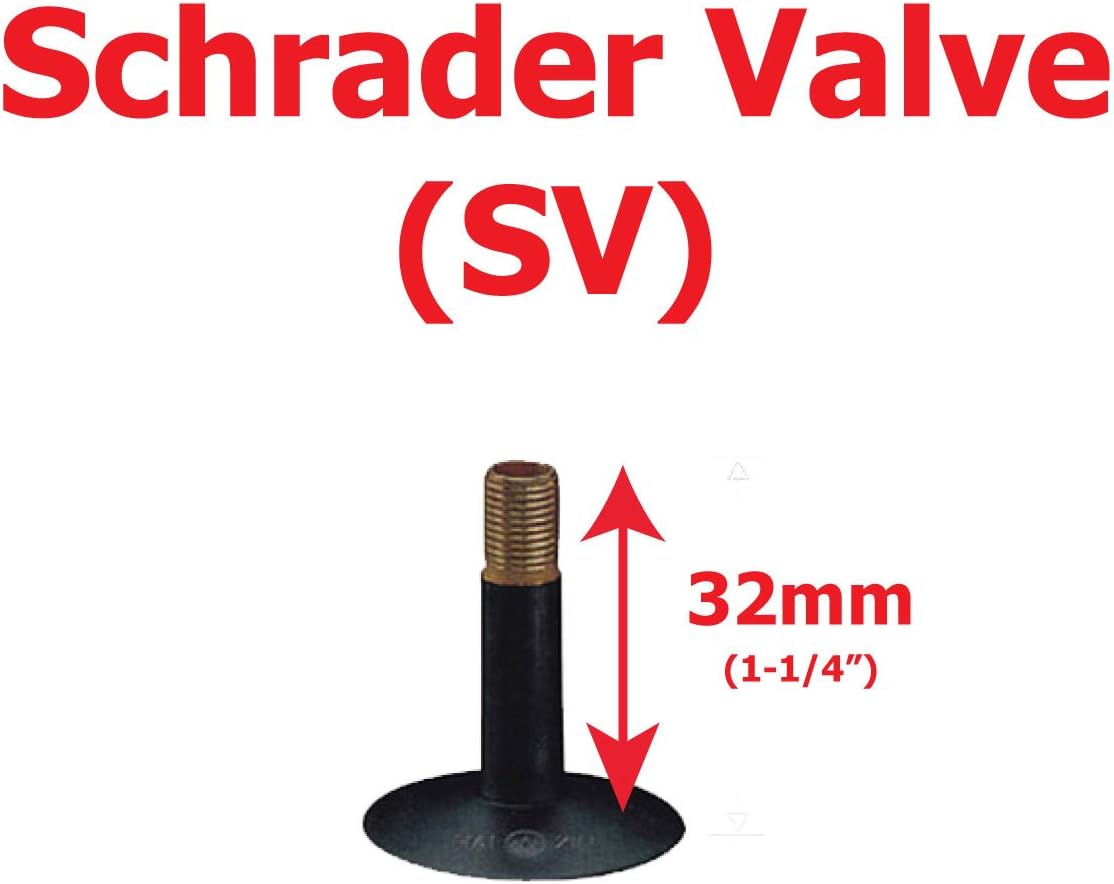 TAC-9 Bicycle Tubes, 27 x 1-1/4" Regular Schrader Valve