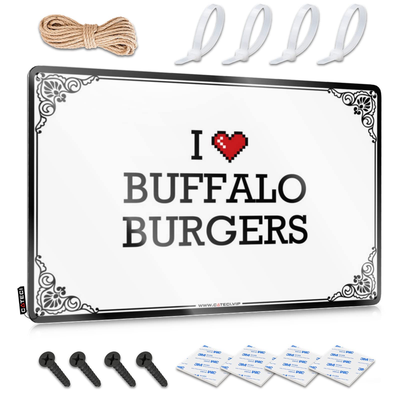At Home Decor Decoration Soft Bath | I Love Buffalo Burgers Large Home Bar Decoration(30X40CM)