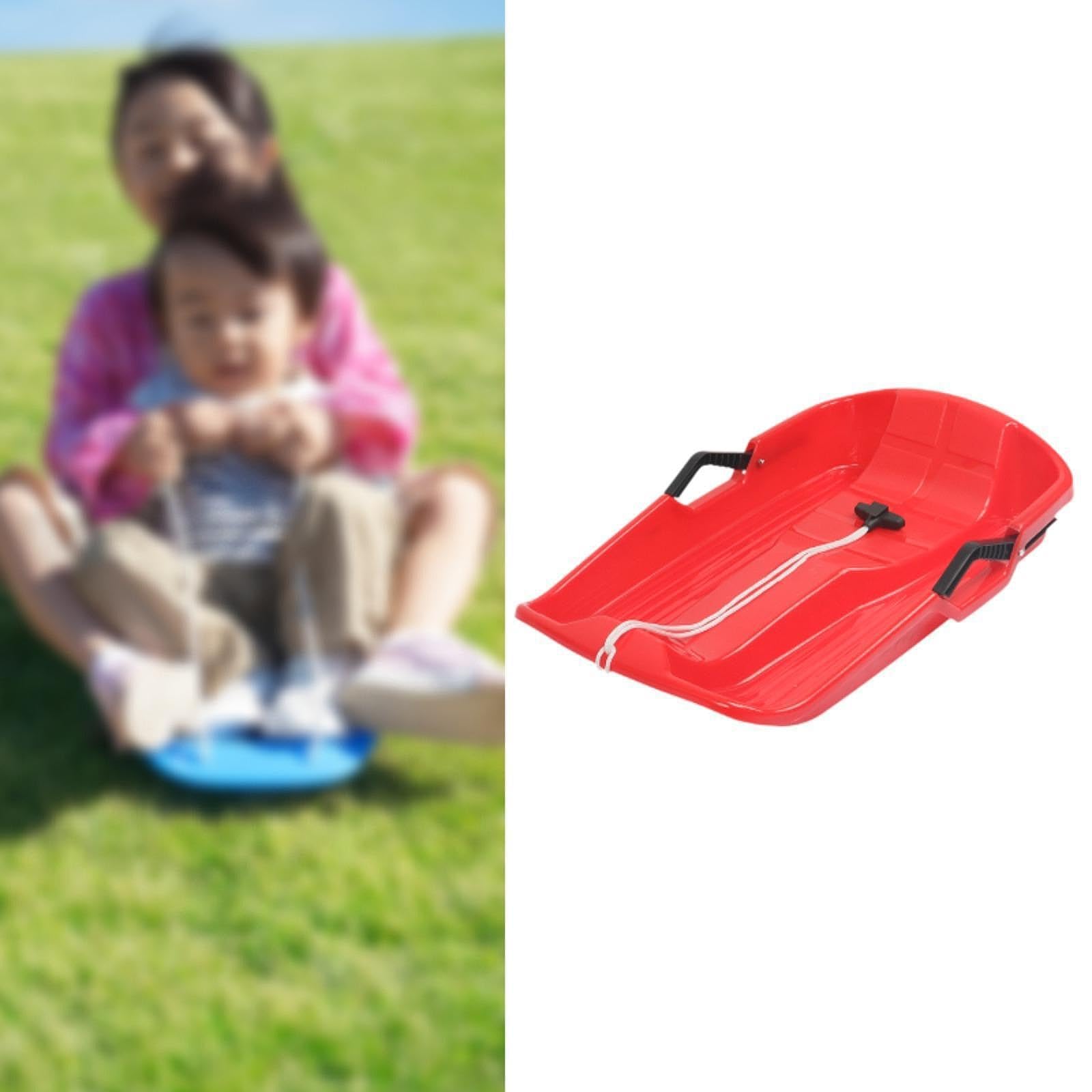Luge à Neige avec Corde de Traction, Robuste et résistante, idéale pour Glisser sur l'herbe. Cadeau d'anniversaire d'hiver pour Enfants, garçons