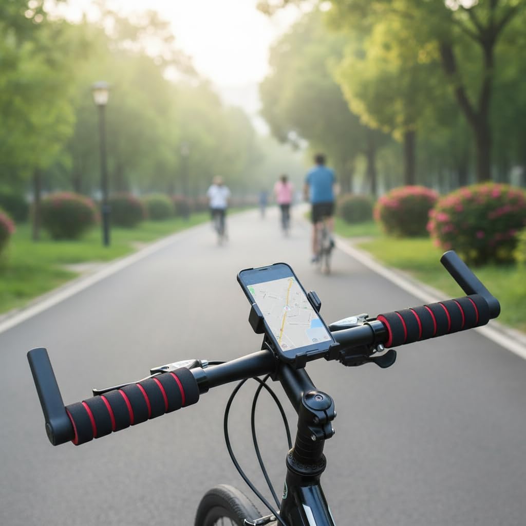 1 par de empuñaduras de espuma antideslizante para manillar de bicicleta y motocicleta, fundas de agarre de esponja suaves y duraderas para ciclismo, carreras de carretera, protección de palanca de