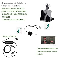 Vista 3 de Savi Cable 86009-01 86007-01 (conecta su teléfono y su base) El cable de interfaz telefónica es compatible con CS500/520 SAVI 8240/8245/8200 W700