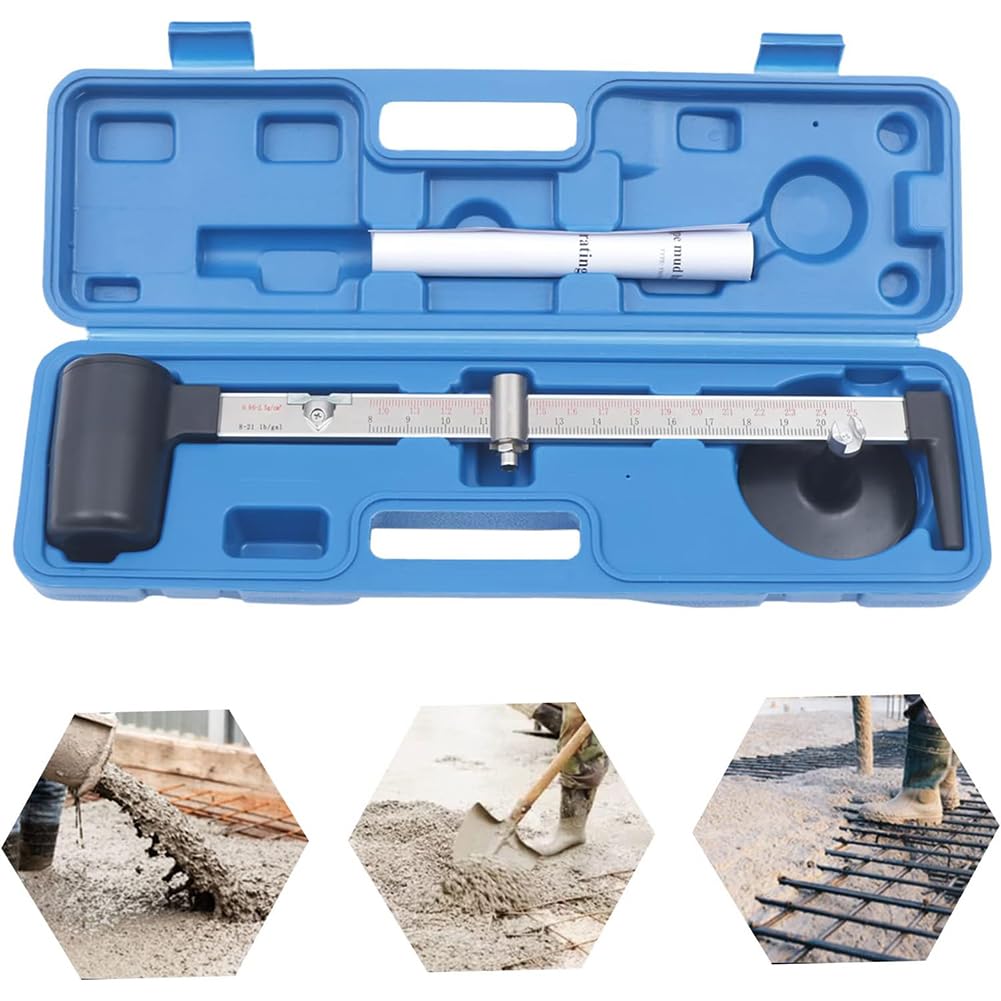 Hidrómetro de lodo para medición de densidad de líquidos de laboratorio, rango de 0,96-2,5 g/cm³, precisión de 0,01 g/cm³, doble escala