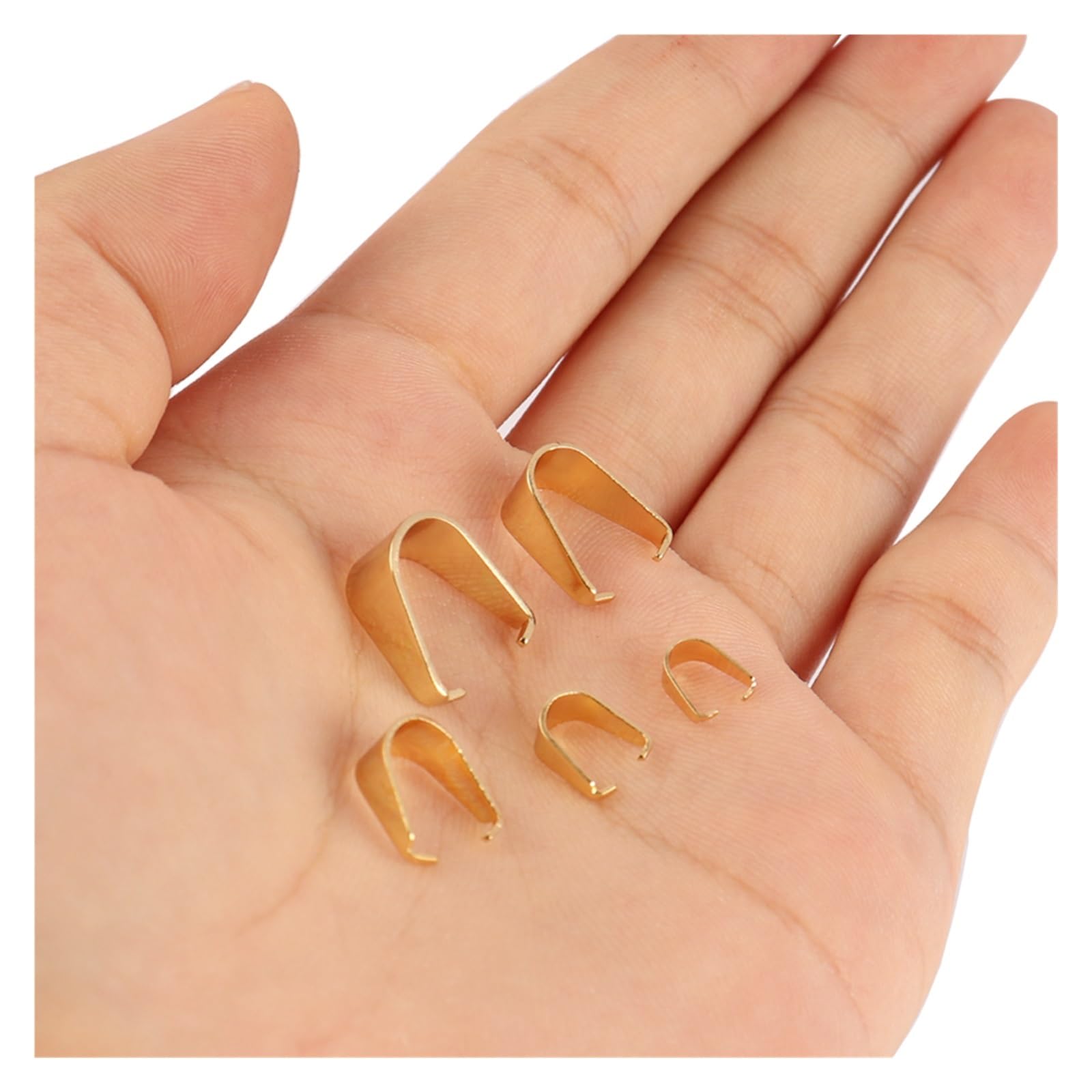 50 Pz Connettori A In Acciaio Per Gioielli Fai Da Te On - Foto 6