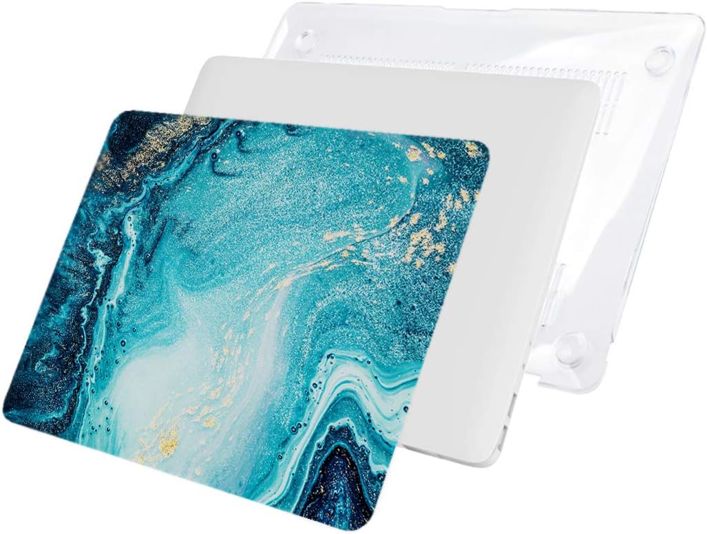VAESIDA Compatible with MacBook 12 Inch Case, Marble Plastic Hard Case Only for Mac 12 Inch (Release 2015-2017) Retina Display (Model A1534) with Keyboard Cover & Screen Protector, Marble 19