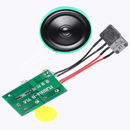 Miniatura 6 de Módulo de tarjeta de felicitación, tarjeta de felicitación de bricolaje, módulo de voz, chip de grabación de sonido de voz con micrófono, llave,