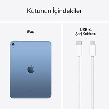 Apple 10.9 inç iPad (Wi-Fi + Cellular, 64 GB) - Mavi (10. nesil