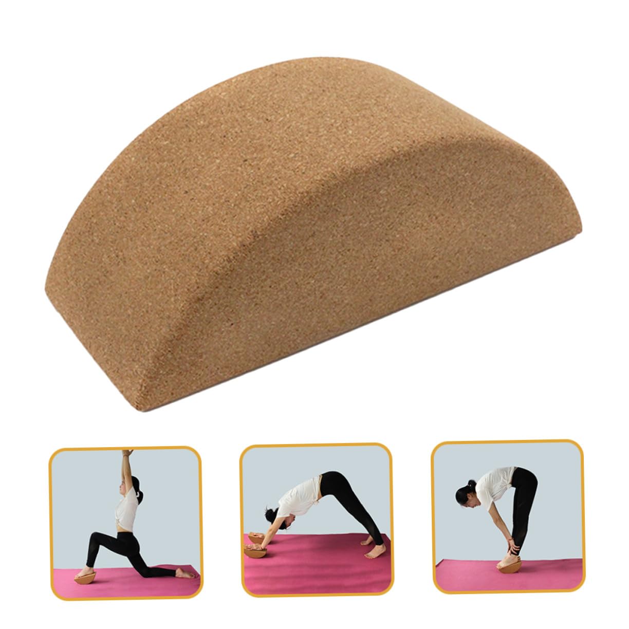 Bloque De Yoga De Corcho Antideslizante, Pequeño y Ligero, Ladrillo De Alta Densidad Para Entrenamiento Físico, Accesorio De Fitness Para Yoga y Pilates En Casa