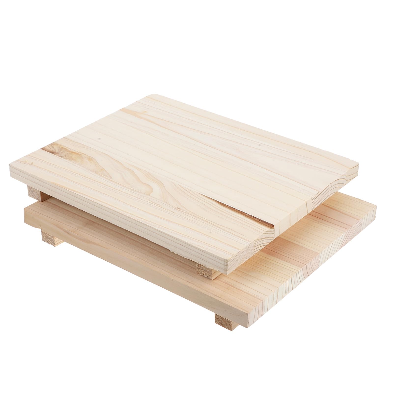 PACKOVE Tavola di Argilla in Legno Naturale Assorbente, Set 2 Pezzi per Scultura e Modellazione Ceramica, Base Resistente per Asciugatura Argilla e Utensili Artigianali