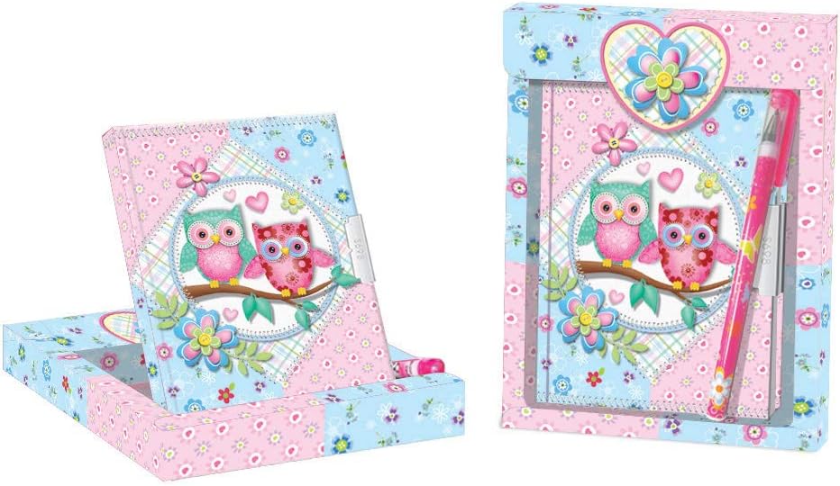 Lot of 25 Daily Gift Set and Ballpoint Pen Owls - Diaries for Girls on Birthdays. Buy girls newspapers. Communions and Birthday Gifts Favours Favors Childrens