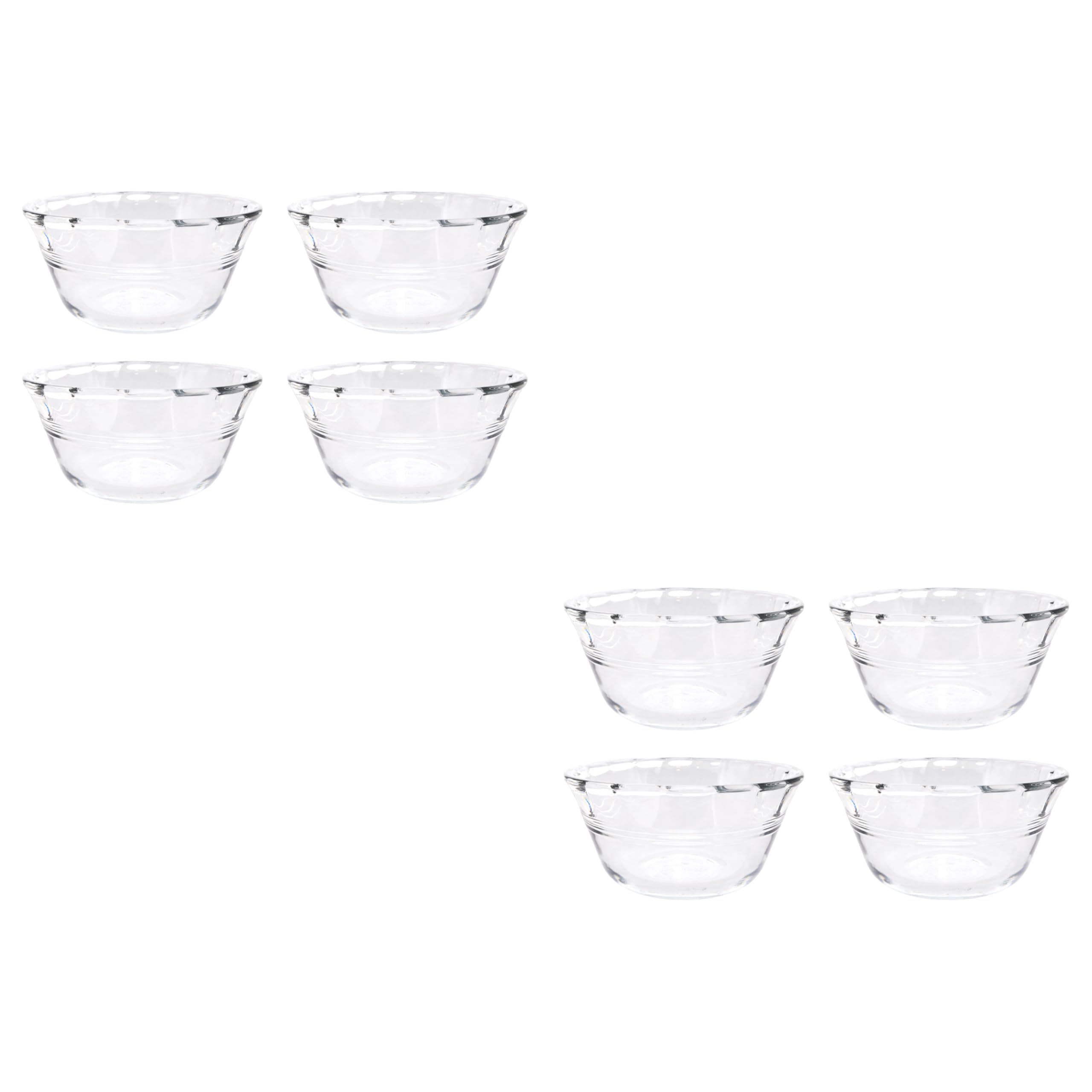 6001142 6oz 4-Piece Glass Custard Bowls (2-Pack)