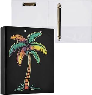 Carpeta de 3 anillas, color negro, con capacidad para 200 hojas de almacenamiento de archivos para mujeres y hombres, suministros de oficina escolar