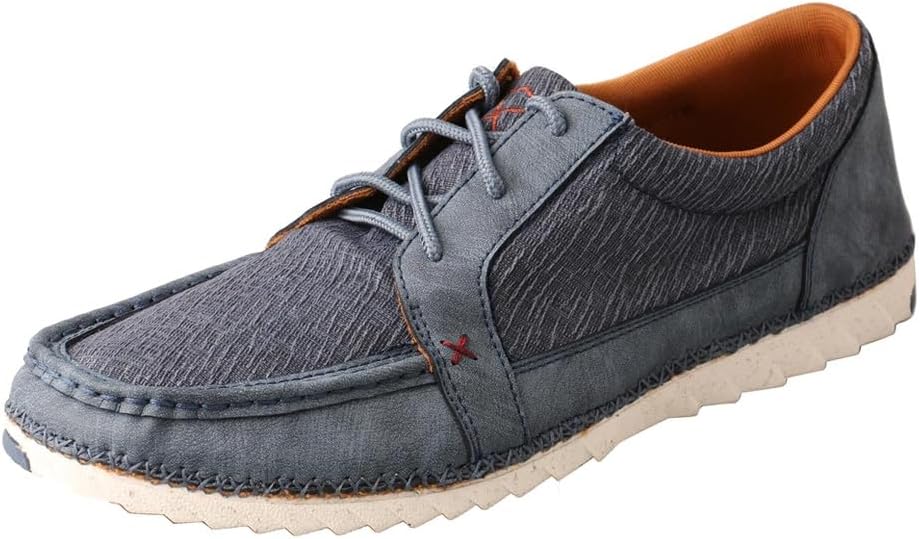 Twisted X Men's Cowboy Style Casual Hooey Loper Shoes, Light Grey