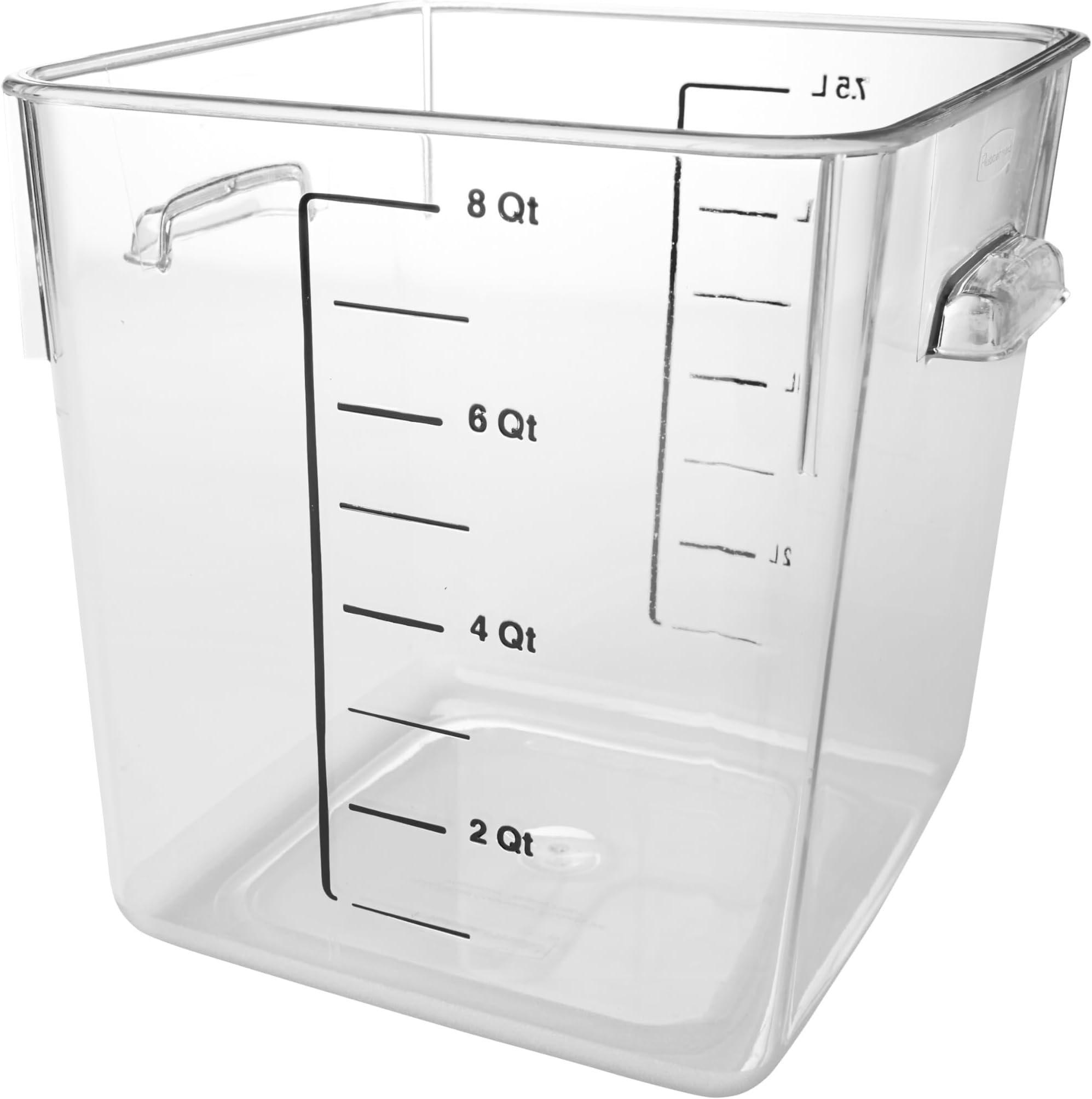 Commercial Space Saving Food Storage Container, 8 Quart, Clear (FG630800CLR)