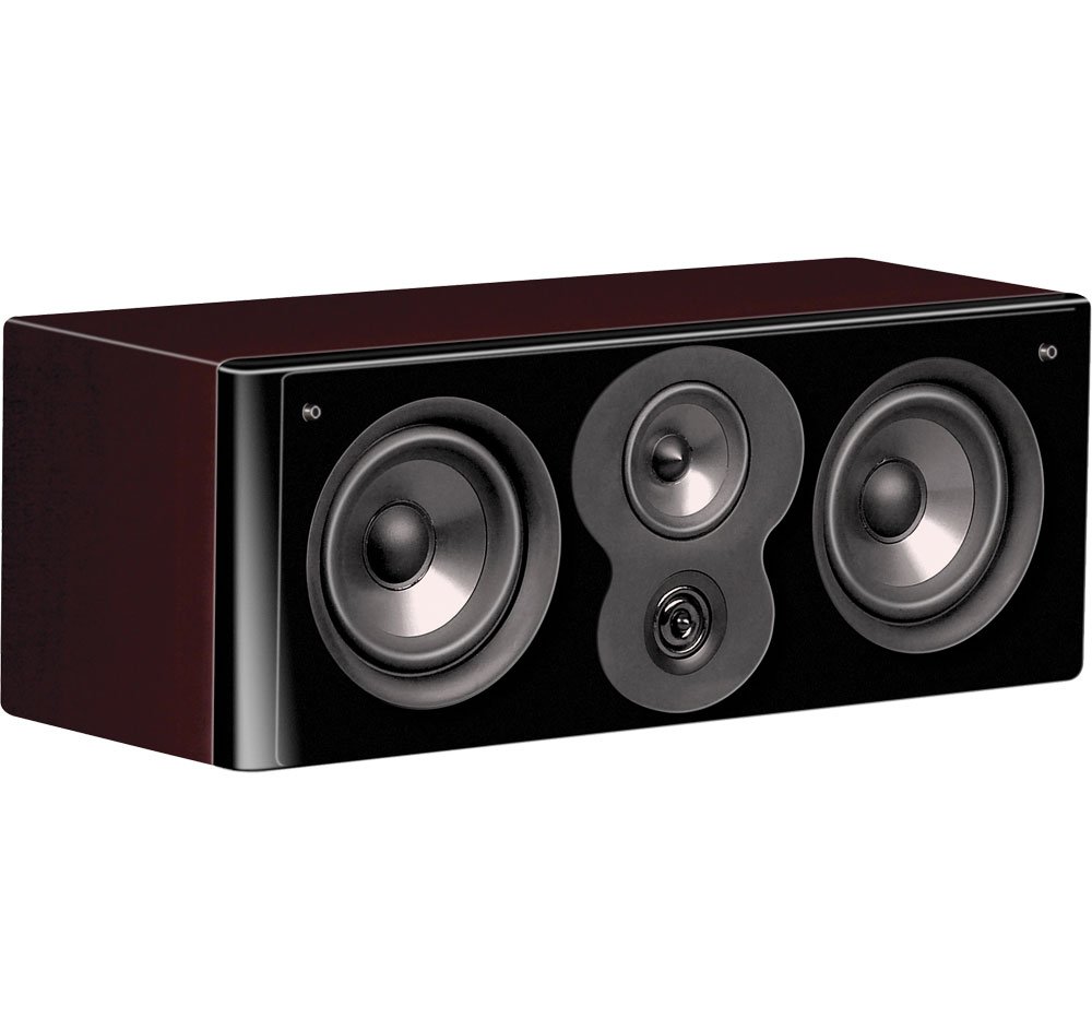 Polk Audio LSiM 704c Smaller Center Channel Speaker | Dynamic Balance & PowerPort Technology | Bi-Wire & Bi-Amp | Midnight Mahogany